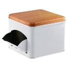 Lata Porta Capsula Metal Espresso Quality Branca Lyor 1530