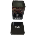 Lata Pote Decorativa Quadrada Café, Macarrão E Cereais Kit Co