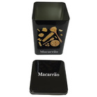 Lata Pote Decorativa Quadrada Café, Macarrão E Cereais Kit Co