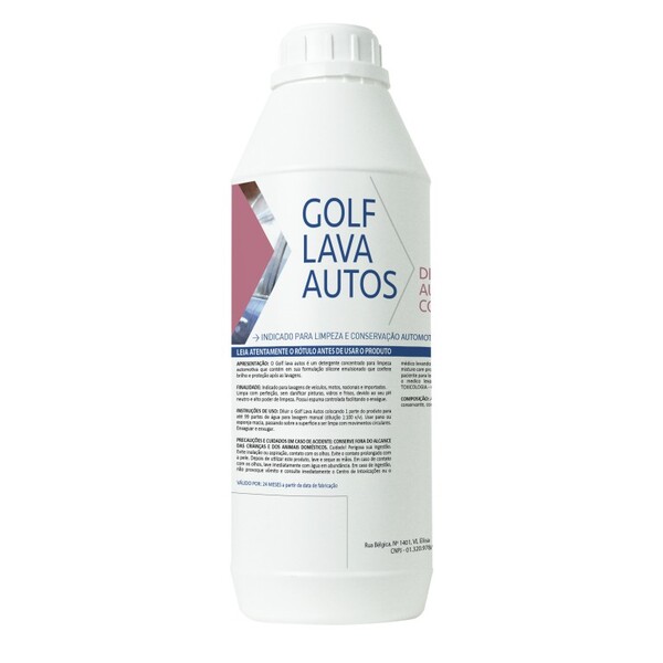 Lava Autos Shampoo Concentrado Golf 1 Litro Perol Diluição 01
