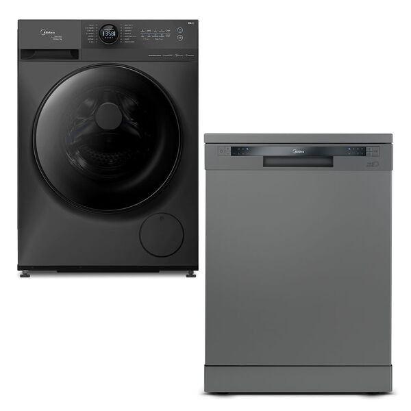 Lava E Seca 10,5kg Midea Healthguard Titanium Conectada Mf200