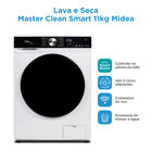 Lava E Seca 11kg Branca Midea Master Clean Conectada Mfm01d11