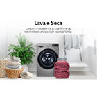 Lava E Seca Lg 13kg Smart Em Aço Escovado Com Inteligência Ar