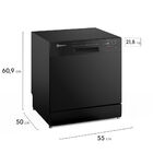 Lava-louça Electrolux 8 Serviços Preta Com Programa Lava E Se