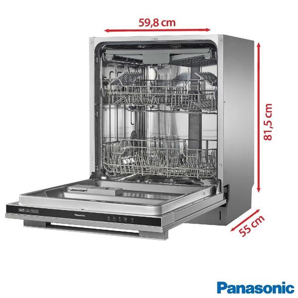 Lava Louça Panasonic 15 Serviços Inox Np-6m2ftkbrp - 220v | Leroy