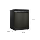 Lava Louças 15 Serviços Black Inox 127V (110V) Eclipse Collection BLF62APANA Brastemp