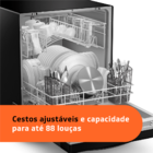 Lava Louças Brastemp 8 Serviços Preta - Blf08ae 110v