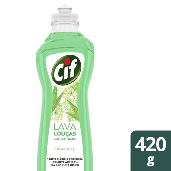 Lava-louças Líquido Cif Concentrado Erva-doce 420g
