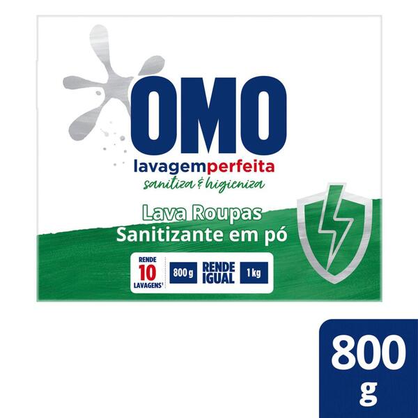 Lava-roupas Em Pó Omo Ativo Concentrado Lavagem Perfeita Sani
