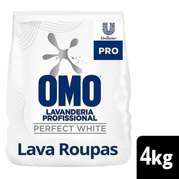 Lava Roupas Em Pó Omo Perfect White Pacote 4kg