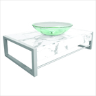 Lavabo com Cuba 71,2cm Branco Cris Metal