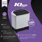 Lavadora De Roupas 2 Em 1 Twin Tub - 10 Kg - Lava 6 Kg E Cent
