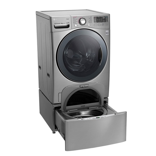 lavadora e secadora lg new titan 17kg 2 5kg com truesteam aco escovado 110v