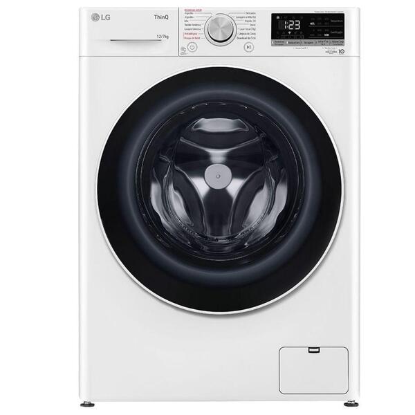 Lavadora E Secadora Lg Vc4 Ia 12kg Branca Cv5012wc4 110v