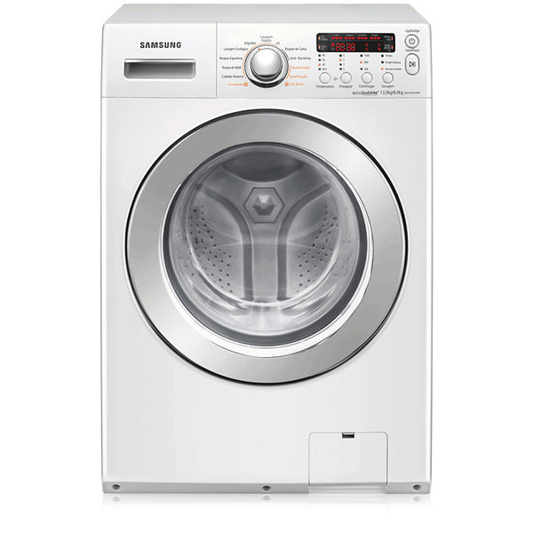 lavadora e secadora samsung 13 kg 11 programas de lavagem eco bubble cor branca 110v wd136uvhjwd az