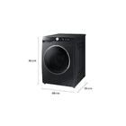 Lavadora E Secadora Samsung 14kg Black Inox 127v Wd14t504dsb/
