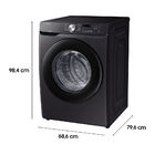 Lavadora Samsung Wf17t 17kg Black Inox 127v