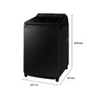 Lavadora Smart Samsung Digital Inverter Wa17cg Black 17kg 127v