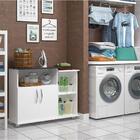 Lavanderia Área De Serviço Armário Balcão Tampo Preto