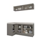 Lavanderia Modulada 05 Peças Com Tampo Emily Espresso Móveis