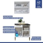 Lavanderia Modulada 1 Armário Aéreo E Balcão Itajaí Branco