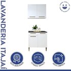 Lavanderia Modulada 1 Armário Aéreo E Balcão Itajaí Branco