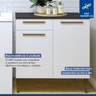 Lavanderia Modulada 1 Armário Aéreo E Balcão Itajaí Branco