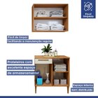 Lavanderia Modulada 1 Armário Aéreo E Balcão Itajaí Nature/of