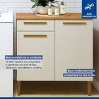 Lavanderia Modulada 1 Armário Aéreo E Balcão Itajaí Nature/of