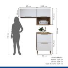 Lavanderia Modulada 2 Amários Aéreos Com 1 Balcão Tex 108   C
