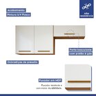 Lavanderia Modulada 2 Armários Aéreo França Nature/off White