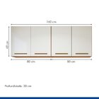 Lavanderia Modulada 2 Armários Aéreo Guarapari Nature/off Whi