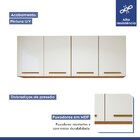 Lavanderia Modulada 2 Armários Aéreo Guarapari Nature/off Whi