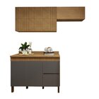 Lavanderia Modulada 2 Armários Aéreos E Balcão 120cm Dakota C