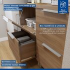 Lavanderia Modulada 2 Balcões Tex 102   Carvalho