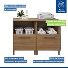 Lavanderia Modulada 2 Balcões Tex 102   Carvalho