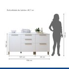 Lavanderia Modulada 2 Balcões Tex 104   Branco