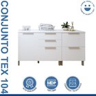 Lavanderia Modulada 2 Balcões Tex 104   Branco