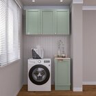 Lavanderia Modulada 2 Peças 1 Armário Aéreo 3 Portas 1 Balcão