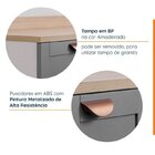 Lavanderia Modulada 2 Peças 1 Armário Aéreo 3 Portas 1 Balcão