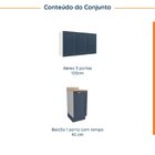 Lavanderia Modulada 2 Peças 1 Armário Aéreo 3 Portas 1 Balcão