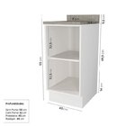 Lavanderia Modulada 2 Peças 1 Armário Aéreo 3 Portas 1 Balcão