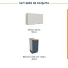 Lavanderia Modulada 2 Peças 1 Armário Aéreo 3 Portas 1 Balcão