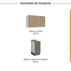 Lavanderia Modulada 2 Peças 1 Armário Aéreo 3 Portas 1 Balcão
