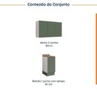 Lavanderia Modulada 2 Peças 1 Armário Aéreo 3 Portas 1 Balcão