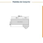 Lavanderia Modulada 2 Peças Sem Tampo Com Rodapé Ipanema Cabe