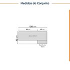Lavanderia Modulada 2 Peças Sem Tampo Com Rodapé Ipanema Cabe