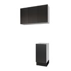 Lavanderia Modulada 2 Peças Sem Tampo Com Rodapé Ipanema Cabe