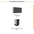 Lavanderia Modulada 2 Peças Sem Tampo Com Rodapé Ipanema Cabe