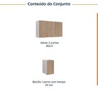 Lavanderia Modulada 2 Peças Sem Tampo Sem Rodapé Ipanema Cabe